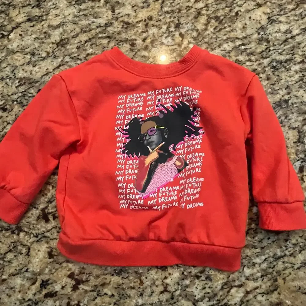 Target Girl 18M Black History Month Toddler Sweatshirt My Dreams My‎ Future Red